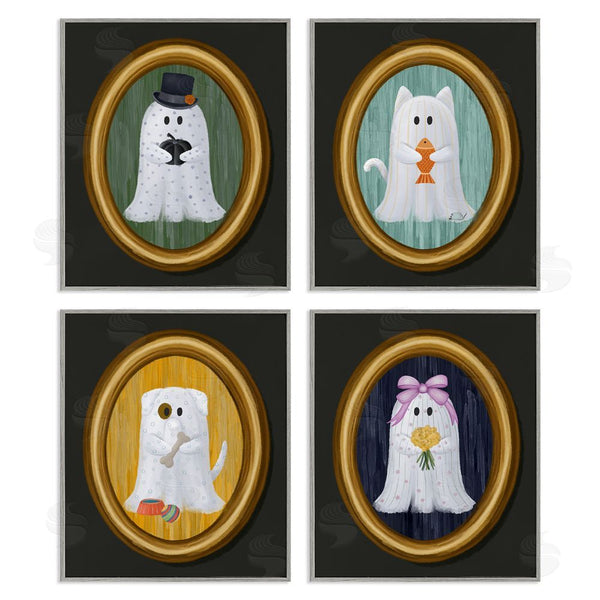 Stupell Industries Jennifer Stith | Halloween Ghosts & Pets Wall Art
