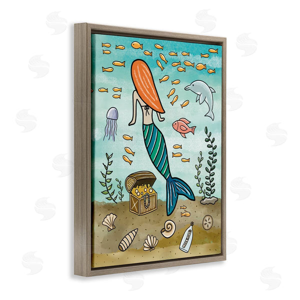 Stupell Industries Jennifer Stith | Mermaid Treasure Love Note Wall Art