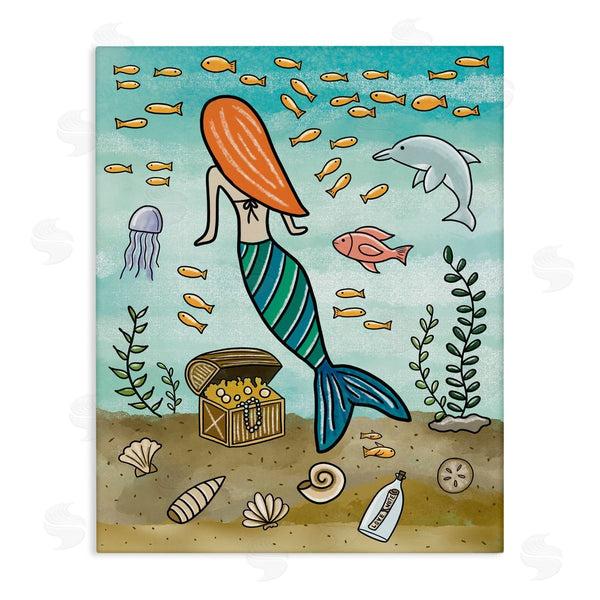 stupell industries Jennifer Stith | Mermaid Treasure Love Note Wall Art