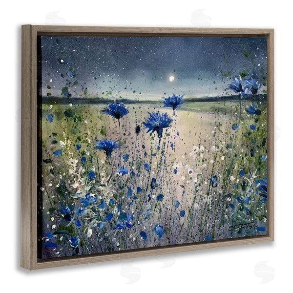 Stupell Industries Jennifer Taylor Art | Moon Over Blooming Flowers