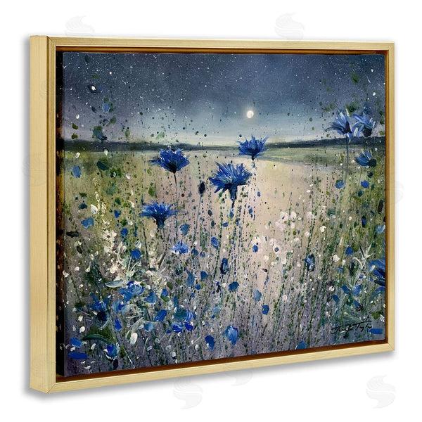 Stupell Industries Jennifer Taylor Art | Moon Over Blooming Flowers