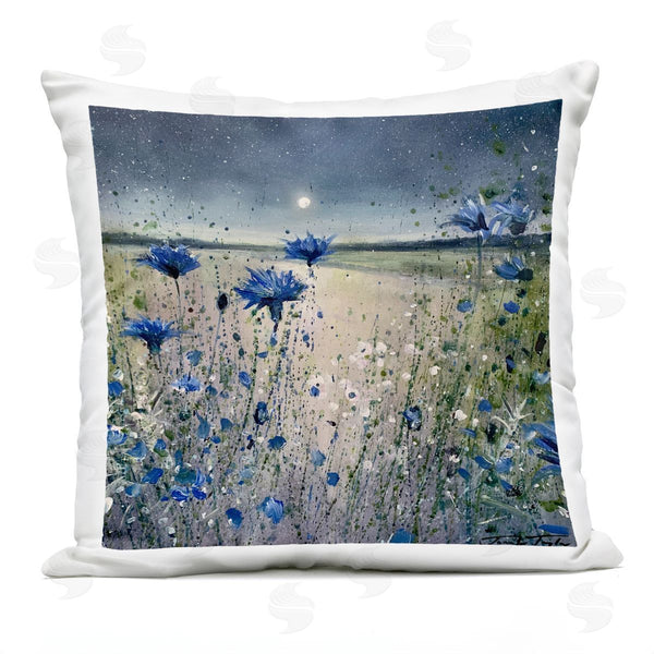 Stupell Industries Jennifer Taylor Art | Moonlit Lake Meadow Flowers Printed Throw Pillow