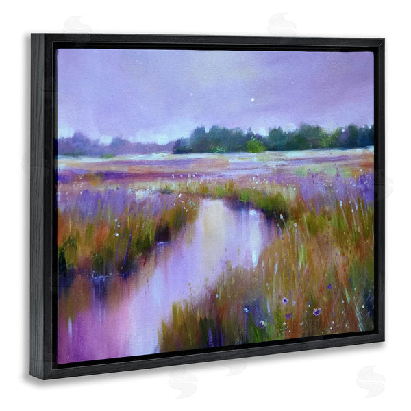 Stupell Industries Jennifer Taylor Art | Vivid Purple Dusk Rural Stream Wall Art