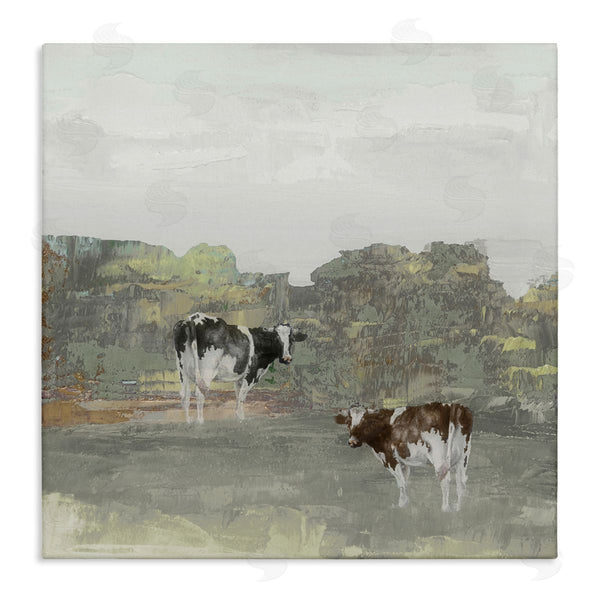 stupell industries Jenny Green | Abstract Cow Duo Farm Nature Wall Art