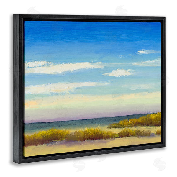 Stupell Industries Jenny Green | Coastal Beach Vivid Blue Sky Wall Art