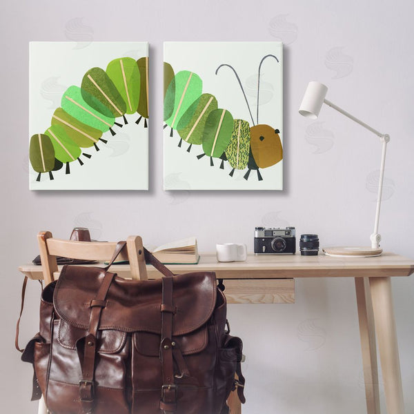 Stupell Industries Jenny Westenhofer | Cute Cozy Caterpillar Wall Art