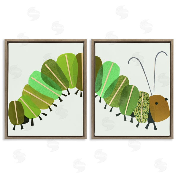 Stupell Industries Jenny Westenhofer | Cute Cozy Caterpillar Wall Art