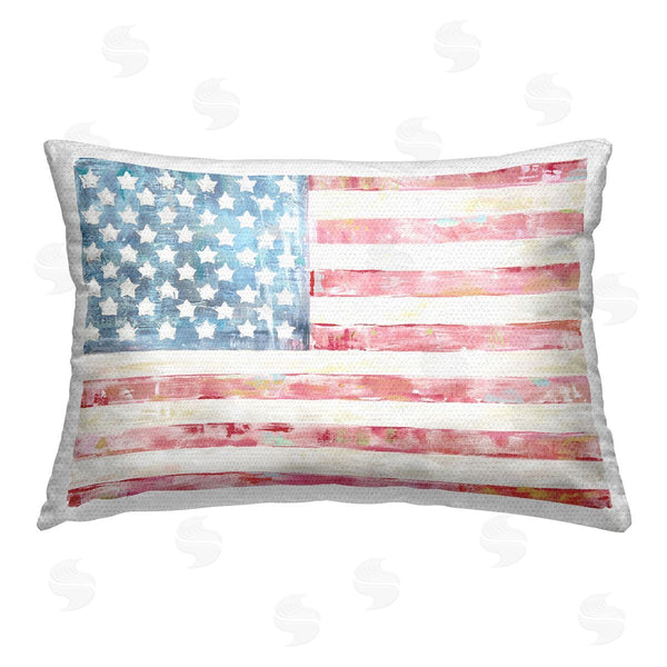 Stupell Industries Jenny Westenhofer | Patriotic Brushed Flag