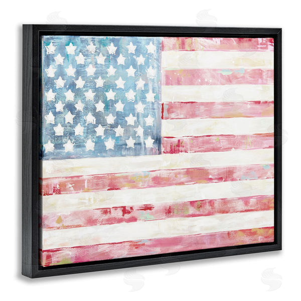 Stupell Industries Jenny Westenhofer | Patriotic Brushed Flag