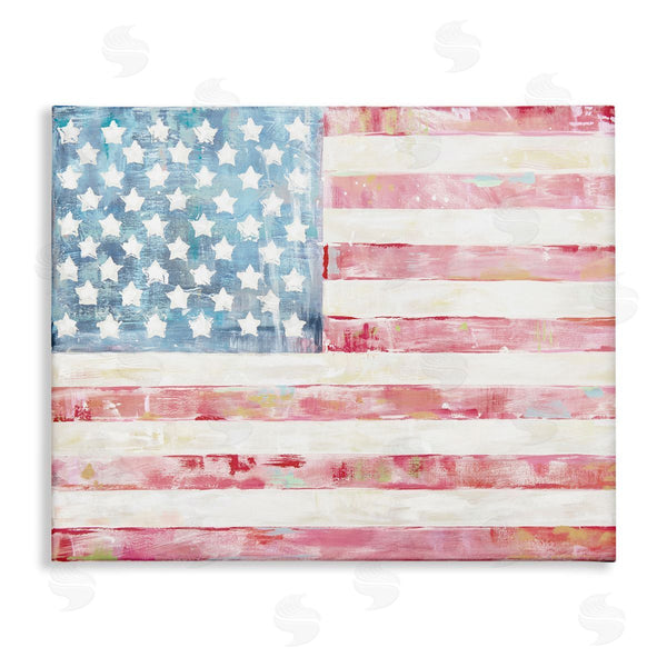 stupell industries Jenny Westenhofer | Patriotic Brushed Flag