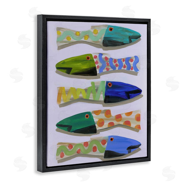Stupell Industries Jenny Westenhofer | Wooden Fish Designs