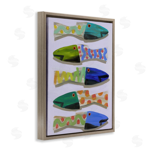 Stupell Industries Jenny Westenhofer | Wooden Fish Designs