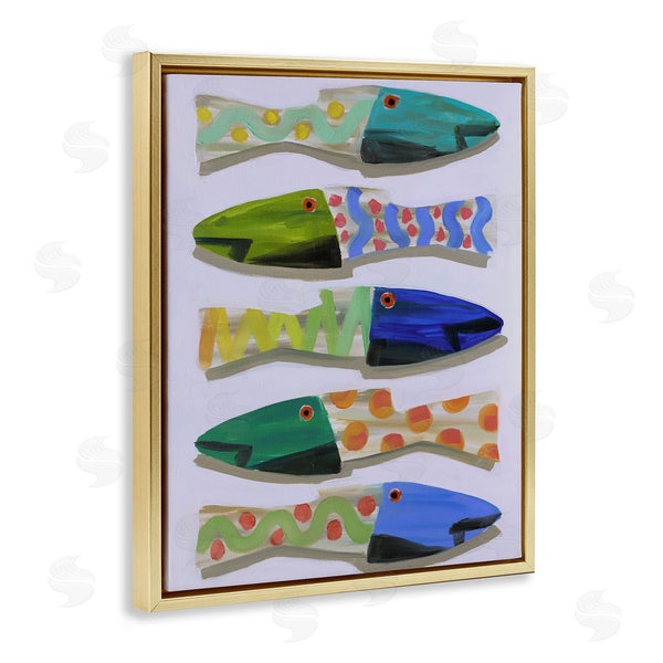 Stupell Industries Jenny Westenhofer | Wooden Fish Designs