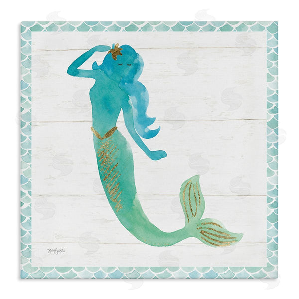 stupell industries Jenya Jackson | Blue Green Mermaid Silhouette