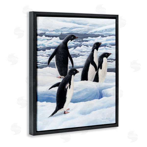 Stupell Industries Jeremy Paul | Adelie Penguins On Ice