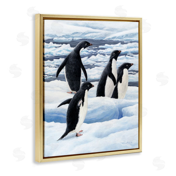 Stupell Industries Jeremy Paul | Adelie Penguins On Ice