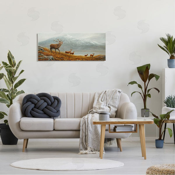 Stupell Industries Jeremy Paul | Deer Herd Mountain Landscape Wall Art