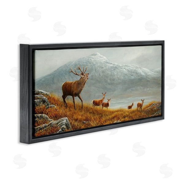 Stupell Industries Jeremy Paul | Deer Herd Mountain Landscape Wall Art