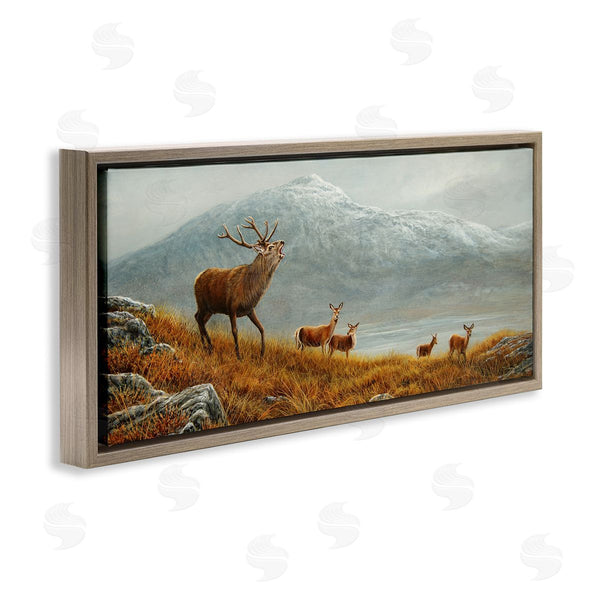 Stupell Industries Jeremy Paul | Deer Herd Mountain Landscape Wall Art