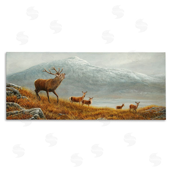 stupell industries Jeremy Paul | Deer Herd Mountain Landscape Wall Art