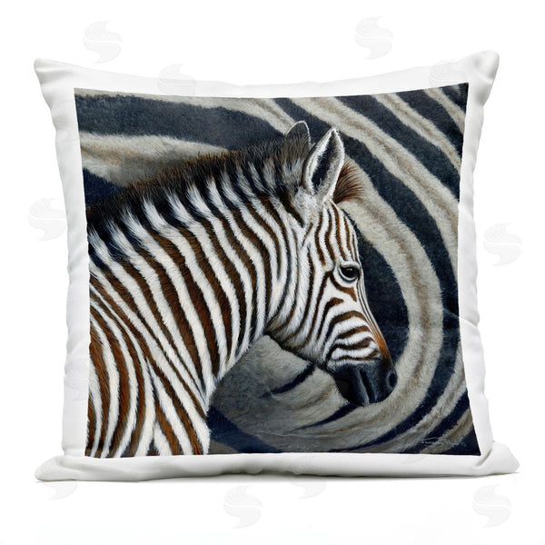 Stupell Industries Jeremy Paul | Keeping Close Zebra Stripes Printed Throw Pillow