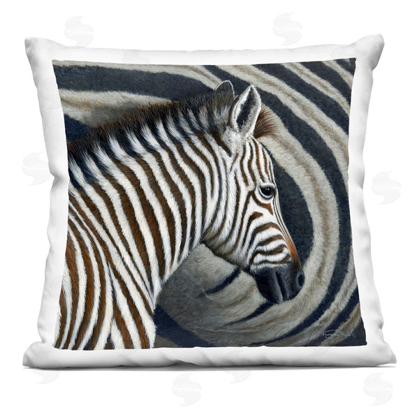 stupell industries Jeremy Paul | Keeping Close Zebra Stripes Printed Throw Pillow