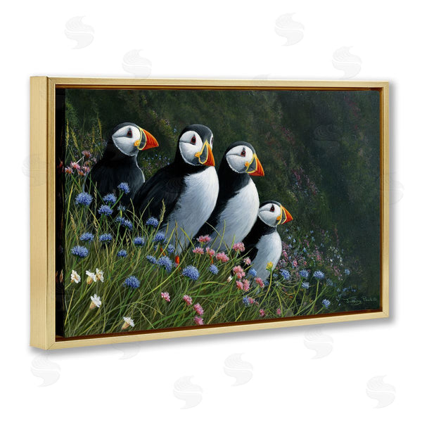 Stupell Industries Jeremy Paul | Puffins & Wild Flowers