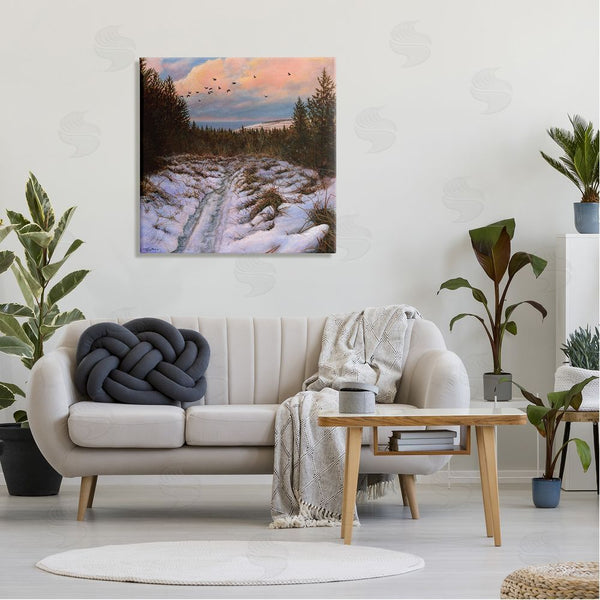 Stupell Industries Jeremy Paul | Snowy Coastal Nature Trail Wall Art