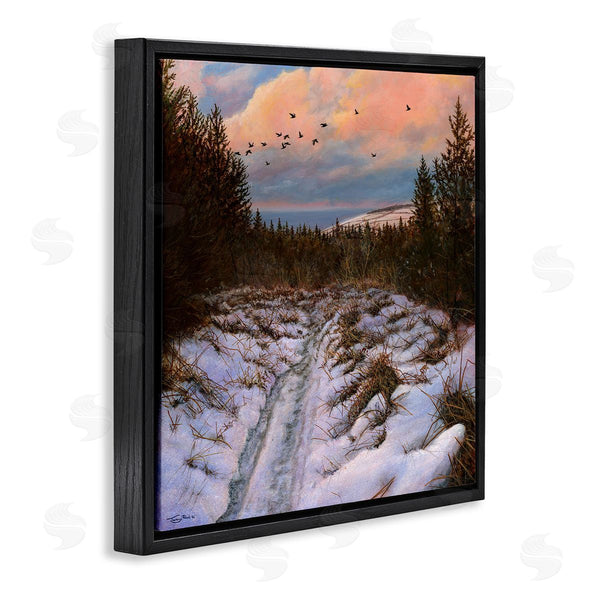 Stupell Industries Jeremy Paul | Snowy Coastal Nature Trail Wall Art
