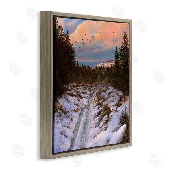 Stupell Industries Jeremy Paul | Snowy Coastal Nature Trail Wall Art
