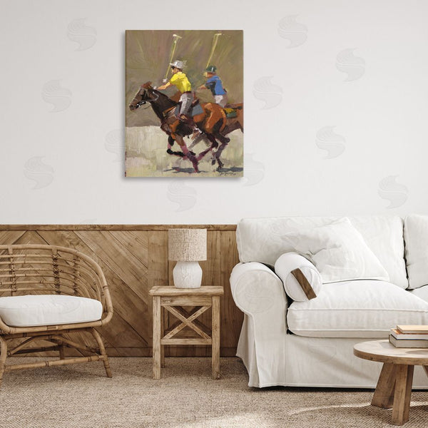 Stupell Industries Jeri Ireland | Polo Player Athletes Wall Art