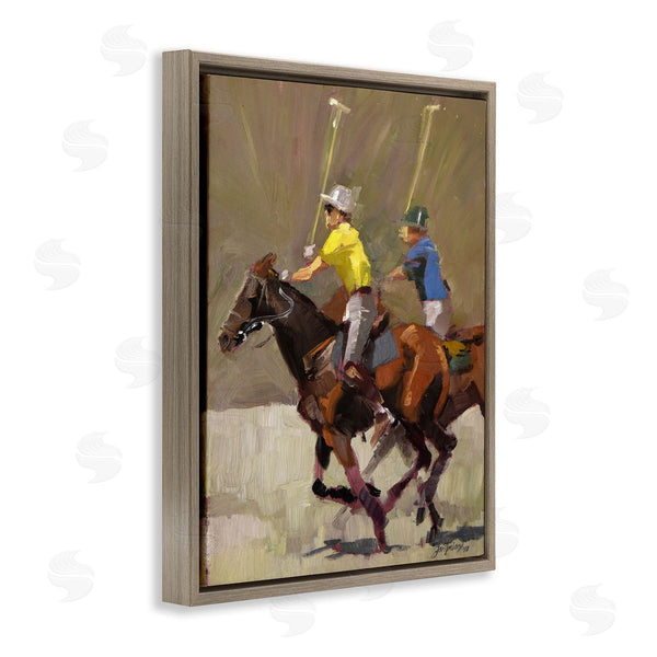 Stupell Industries Jeri Ireland | Polo Player Athletes Wall Art