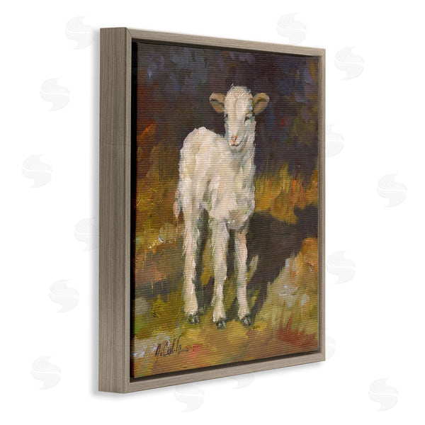 Stupell Industries Jerry Cable | Soft Baby Lamb Painting