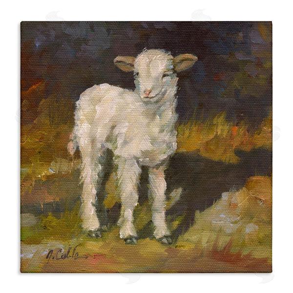 stupell industries Jerry Cable | Soft Baby Lamb Painting