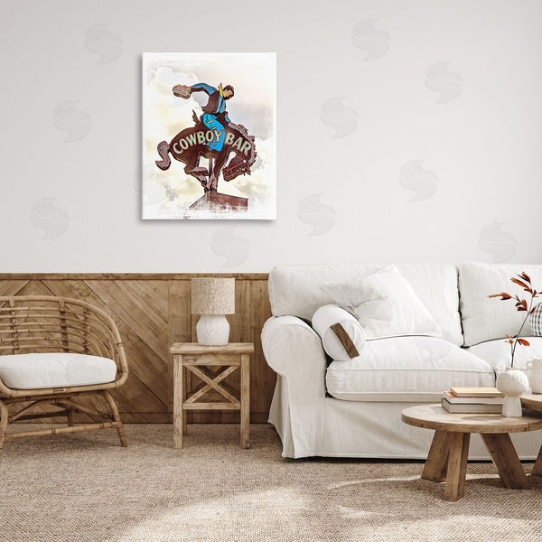 Stupell Industries Jerry Cowart | Cowboy Bar Sign Wall Art
