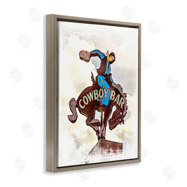 Stupell Industries Jerry Cowart | Cowboy Bar Sign Wall Art