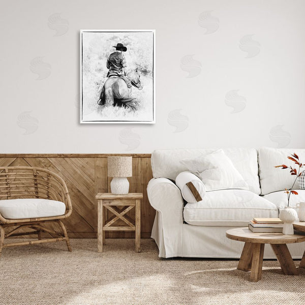Stupell Industries Jerry Cowart | Cowboy & Horse In Nature Wall Art