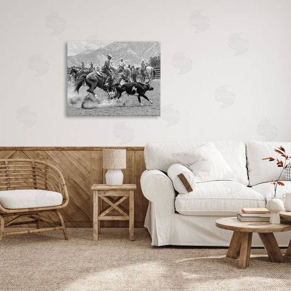 Stupell Industries Jerry Cowart | Rodeo Cowboys With Cattle Wall Art