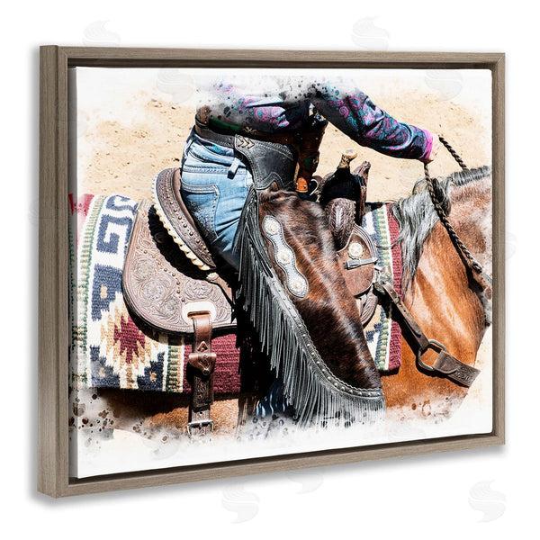 Stupell Industries Jerry Cowart | Western Cowboy On Saddle Wall Art