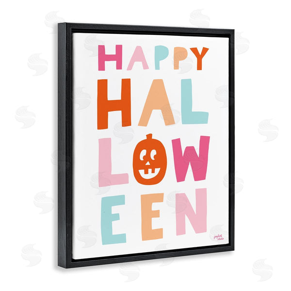 Stupell Industries Jess Baskin | Pastel Happy Halloween Pumpkin Wall Art
