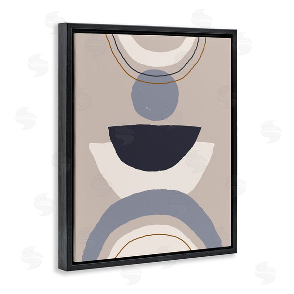Stupell Industries Jess Bruggink | Boho Inspired Abstraction Layered Blue Circular Shapes Wall Art
