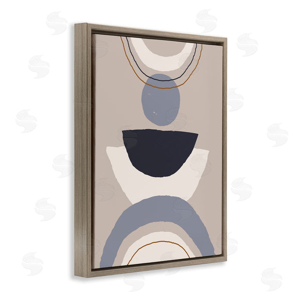 Stupell Industries Jess Bruggink | Boho Inspired Abstraction Layered Blue Circular Shapes Wall Art
