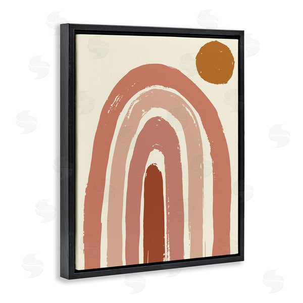 Stupell Industries Jess Bruggink | Desert Sun Rainbow Landscape Soft Beige Sky Wall Art