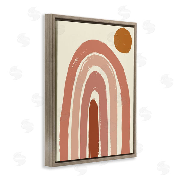 Stupell Industries Jess Bruggink | Desert Sun Rainbow Landscape Soft Beige Sky Wall Art