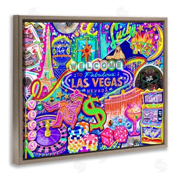 Stupell Industries Jess Stempel | Fabulous Las Vegas Fun Wall Art