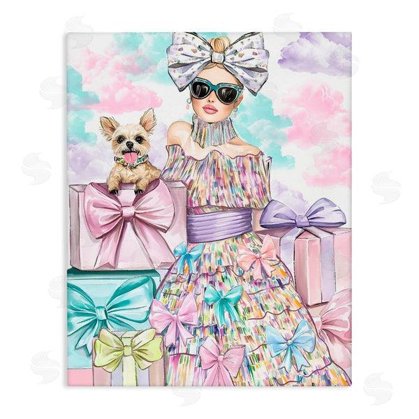 stupell industries Jess Stempel | Fashion Ribbon Female & Pup