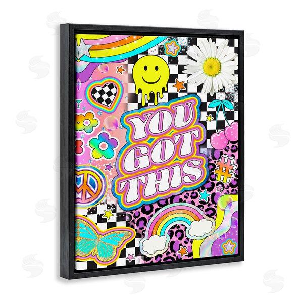 Stupell Industries Jess Stempel | Groovy You Got This Collage Wall Art