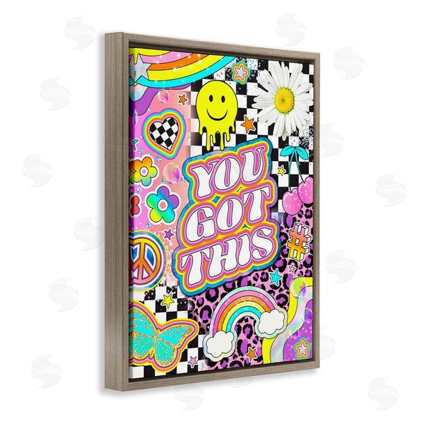 Stupell Industries Jess Stempel | Groovy You Got This Collage Wall Art