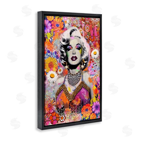 Stupell Industries Jess Stempel | Hippie Bedecked Marilyn Wall Art