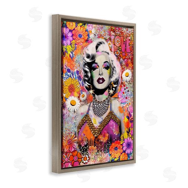 Stupell Industries Jess Stempel | Hippie Bedecked Marilyn Wall Art